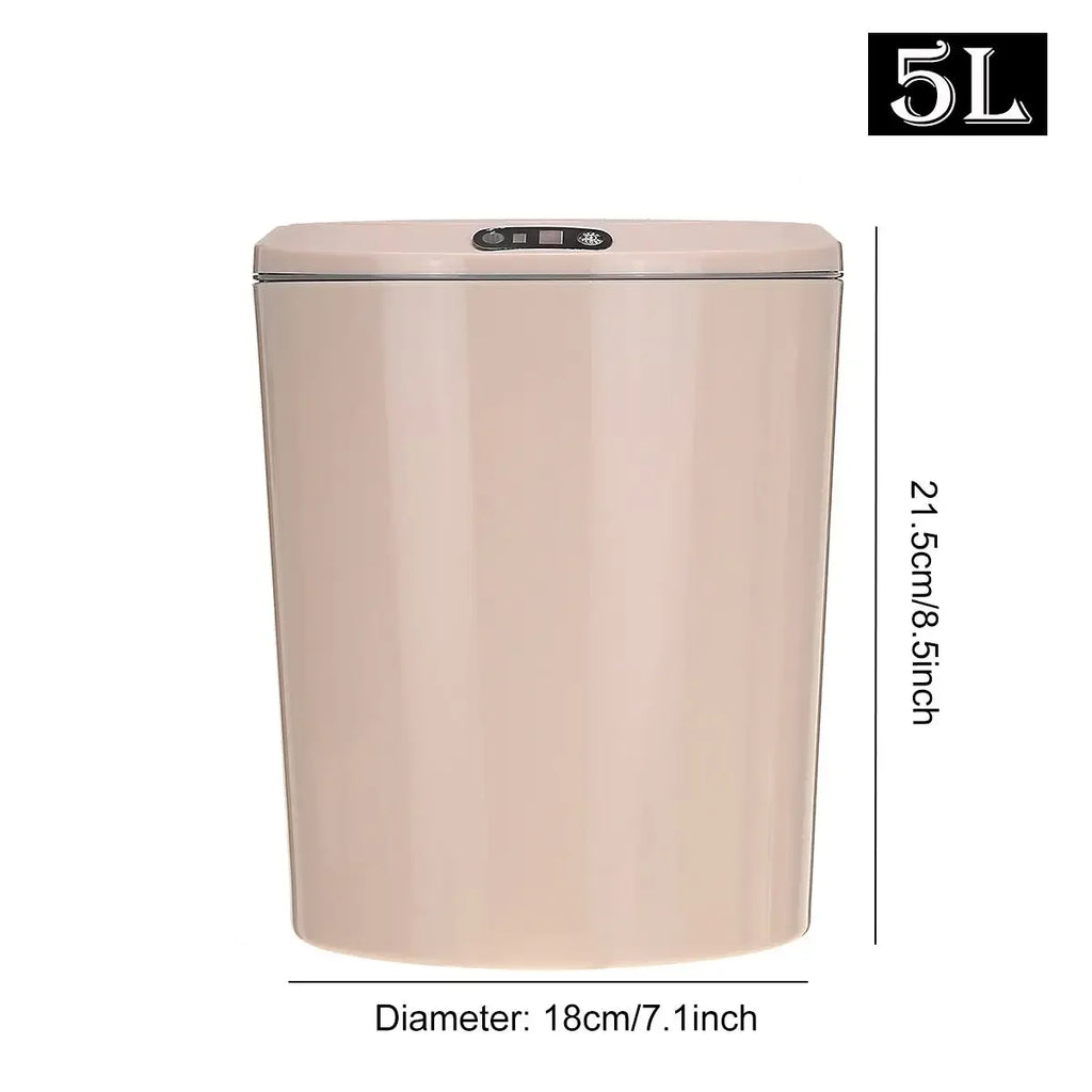 Cubo de basura inteligente de 3/5 L para coche, con tapa automática con sensor, eléctrico y con cubierta. Ideal para organizar el hogar, la cocina y la sala de estar.