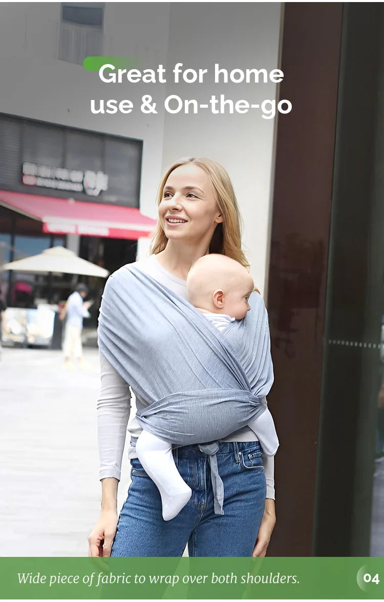 Mochila portabebés ergonómica para recién nacidos con correas tipo mochila, ideal para la crianza al aire libre, con soporte en forma de X y cómoda.