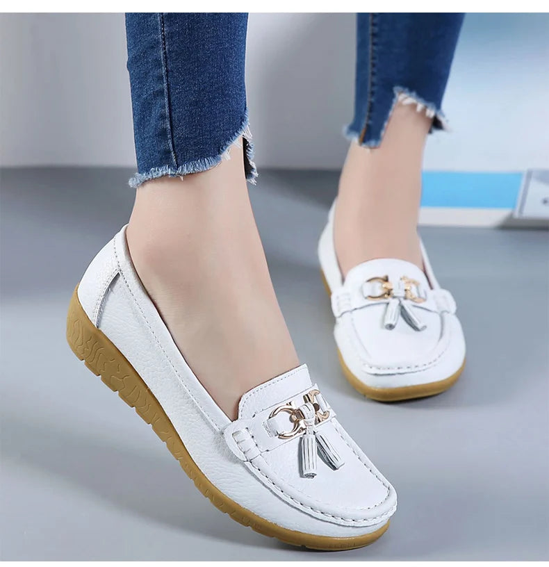 Zapatos de mujer sin cordones, mocasines para bailarinas, zapatillas casuales para mujer, zapatos planos para mujer, zapatos casuale