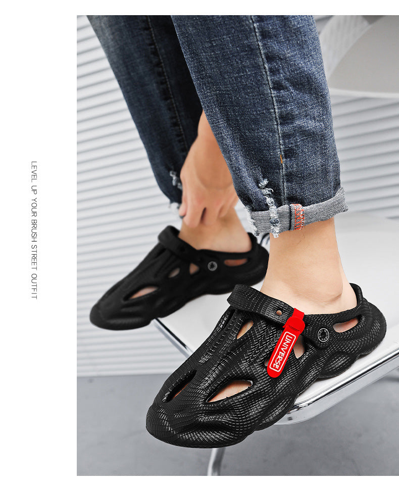 Pantuflas de verano para hombre, cómodas sandalias de plataforma para exteriores 2023, chanclas de playa, sandalias para hombre para interiores, calzado para el baño.