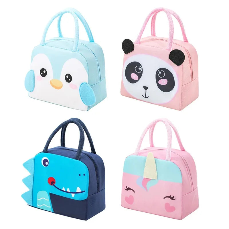 Bolsa Bento 3D tridimensional, linda bolsa Bento de dibujos animados, bolsa para el almuerzo, bolso de mano, bolsa de almacenamiento, bolsa aislante, lonchera de lona, bolsa de hielo