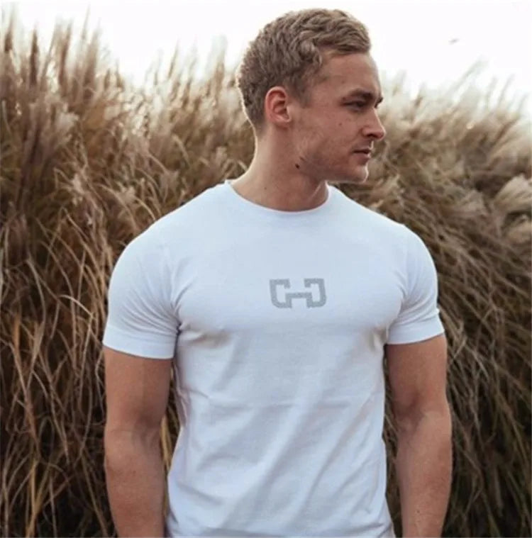 Camiseta de moda para hombre, tops para hombre, ropa de verano para fitness