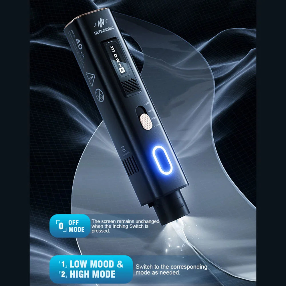 Cuchillo de corte ultrasónico JAKEMY de 35 W y 40 kHz, cortador y pulidor ultrasónico portátil 2 en 1 para cortar, lijar y pulir.