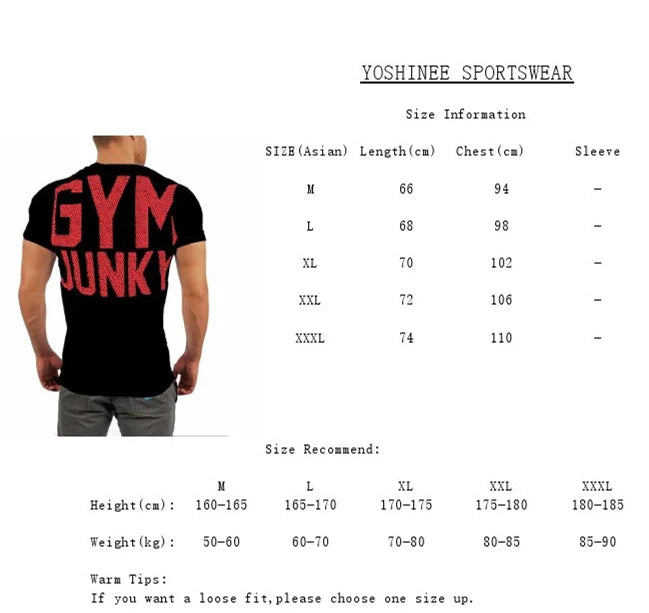 Camiseta de moda para hombre, tops para hombre, ropa de verano para fitness