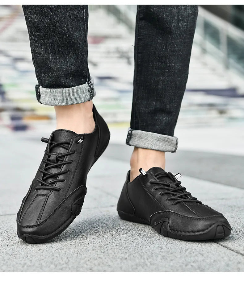 Zapatillas casuales para hombre 2023, nuevos botines con cordones, zapatos de moda para hombre, mocasines de alta calidad, zapatos casuales de lujo para hombre.