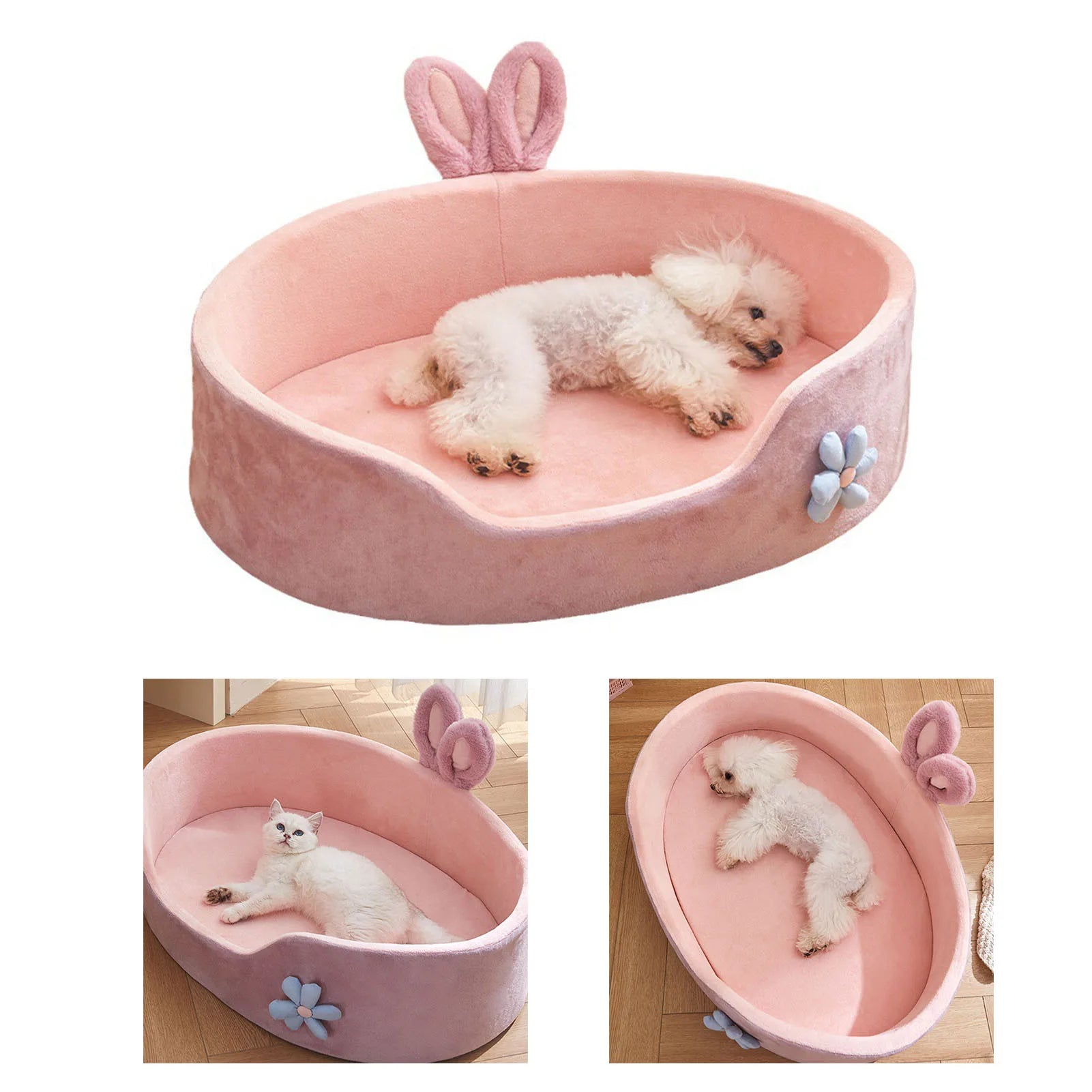 Cama desmontable para mascotas Cama para mascotas desmontable y lavable Cama para perros Cama suave, cómoda y cálida para gatos para las cuatro estaciones Cama suave para mascotas