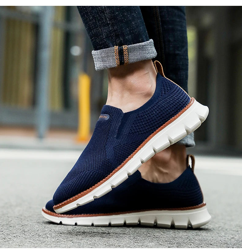 Zapatillas deportivas para hombre, mocasines ligeros de verano, transpirables, de malla, para hombre, calzado casual.