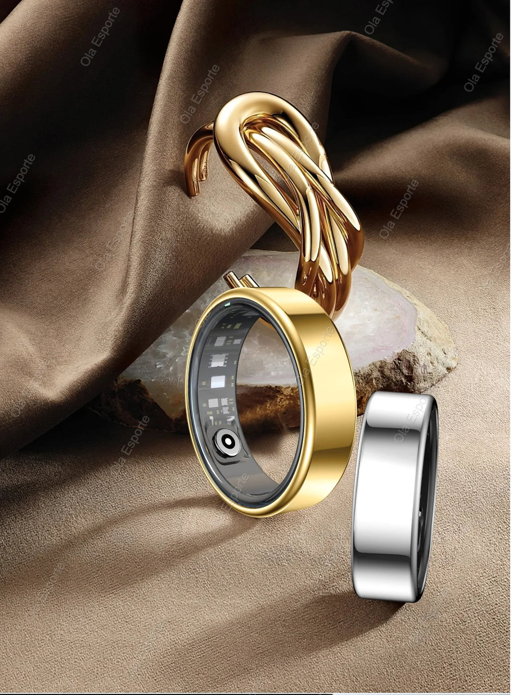 Anillo inteligente R10 con base de carga para hombres y mujeres. Monitorización de la salud, el sueño y la frecuencia cardíaca. Resistencia al agua IP68 y 5ATM. Modo multideporte