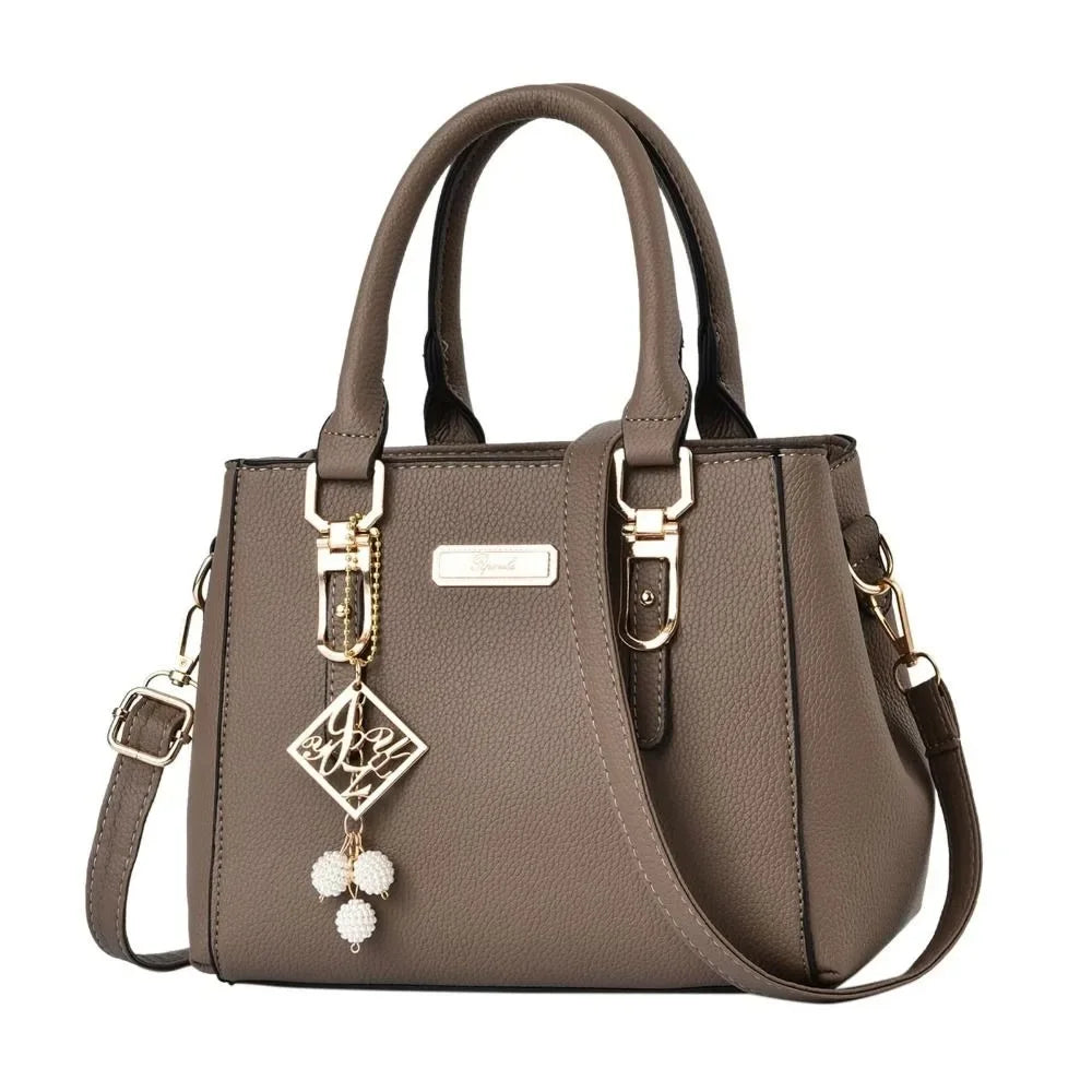Bolsos de mano de gran capacidad, bolsos de mujer, bolsos de hombro para mujer, bolso bandolera informal de cuero