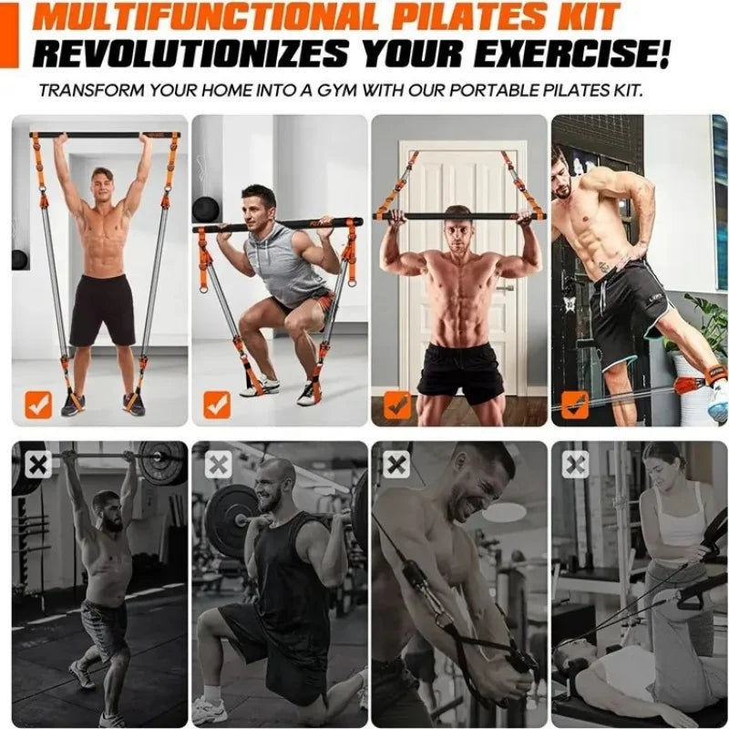 Juego de Pilates con Bandas de Resistencia (ALL-IN-ONE STRENGTH TRAINING KIT)