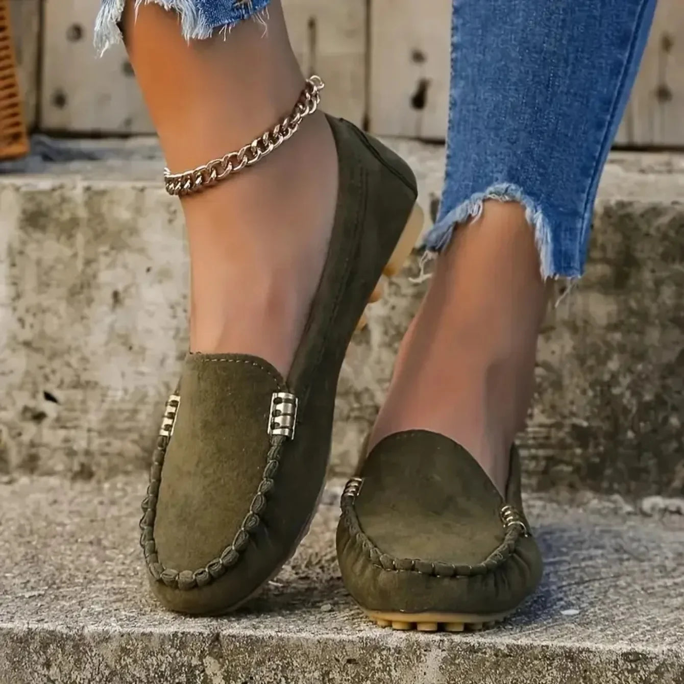 Zapatos planos para mujer, nuevos, casuales, ligeros, tipo mocasín, modernos, versátiles y cómodos, estilo Mary Jane para mujer.