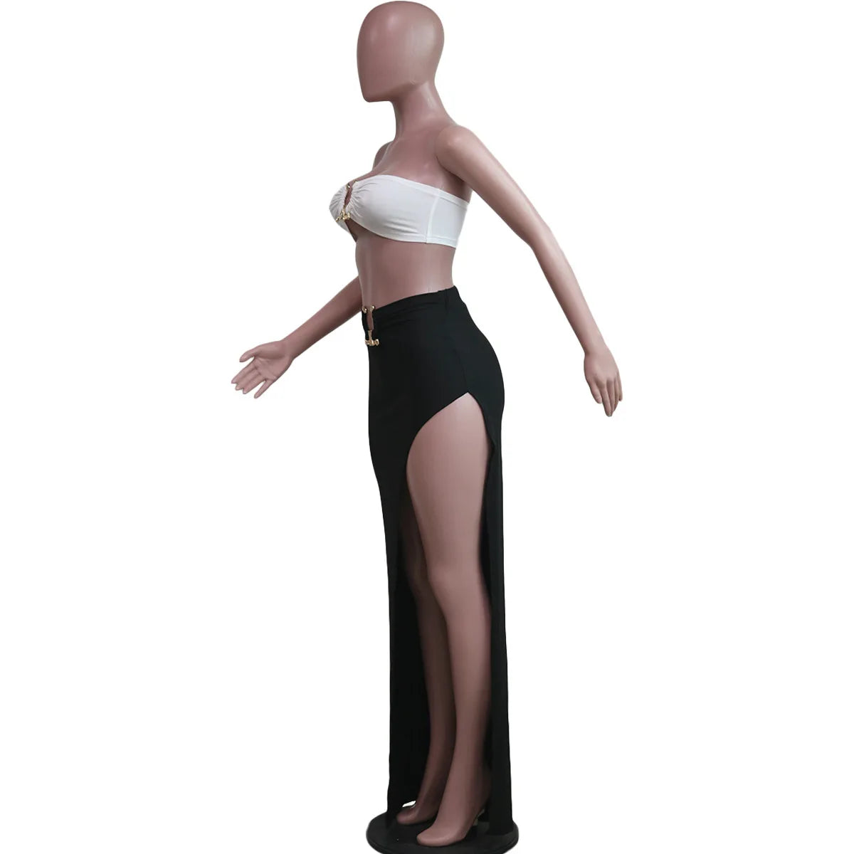 Traje de falda asimétrico y sexy para mujer, estilo casual europeo y americano, ideal para la playa.