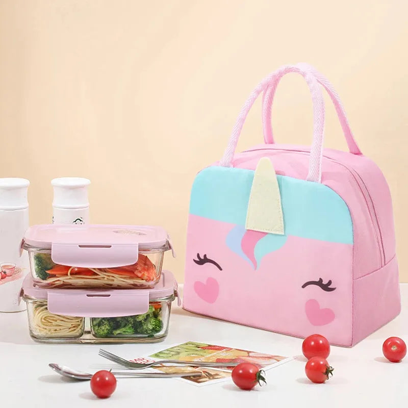 Bolsa Bento 3D tridimensional, linda bolsa Bento de dibujos animados, bolsa para el almuerzo, bolso de mano, bolsa de almacenamiento, bolsa aislante, lonchera de lona, bolsa de hielo