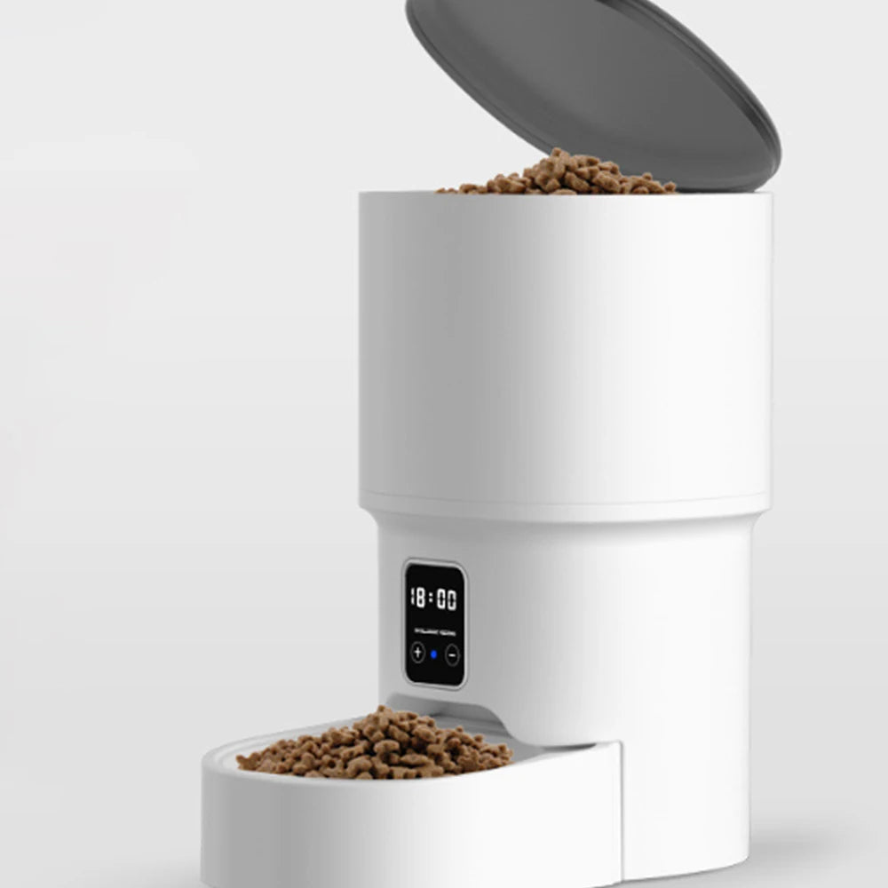 Comedero automático para gatos, dispensador de comida para gatos inteligente con WiFi, control remoto.