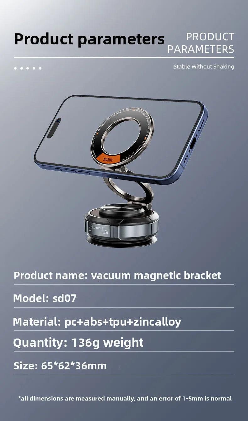 Cargador magnético para coche, soporte de carga rápida para iPhone 15, 14, 13, 12 Pro Max.