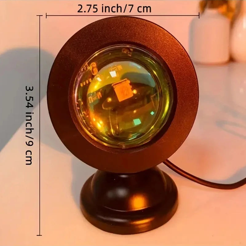 Lámpara de proyección LED con efecto atardecer y control remoto