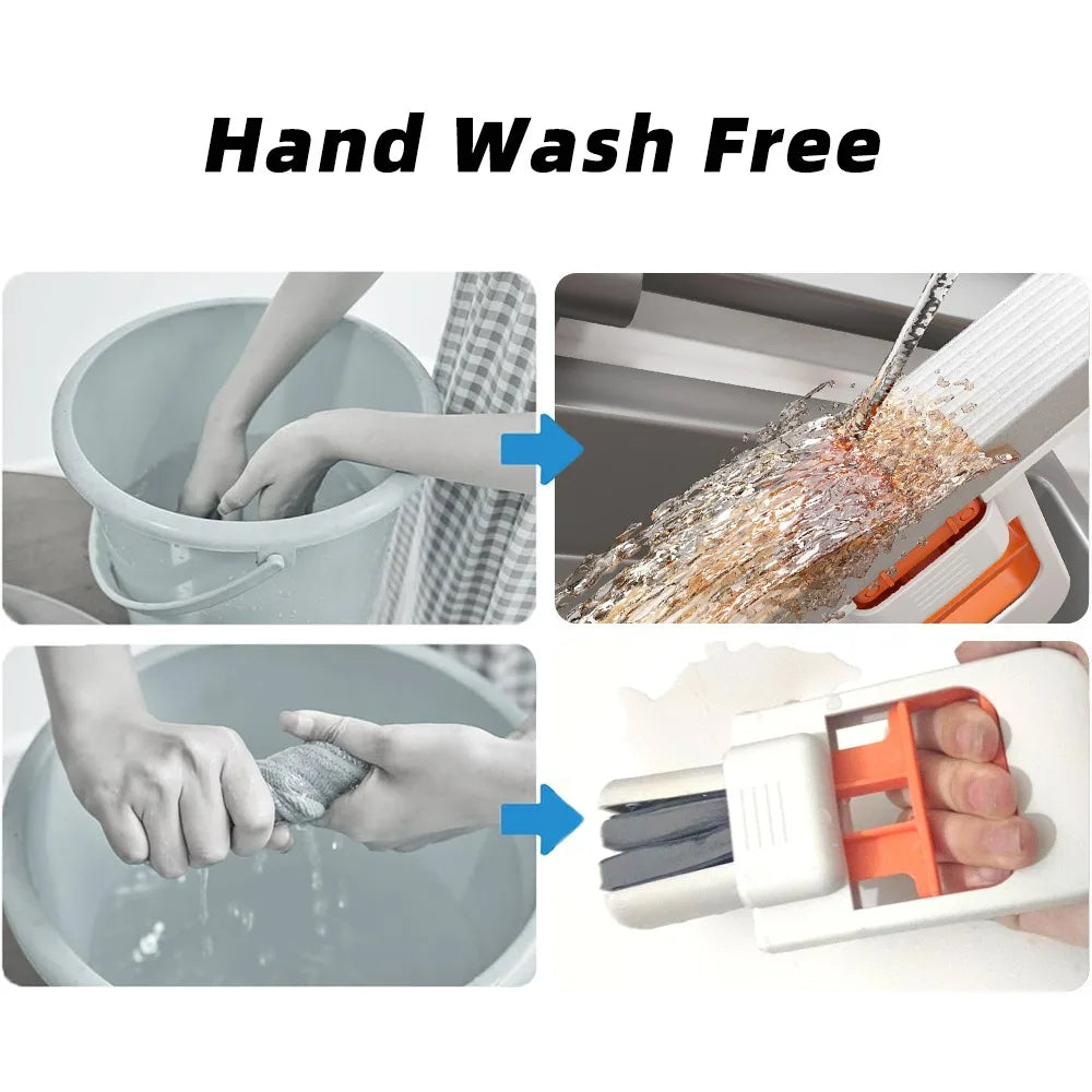Mini fregona de escritorio, esponja para limpieza, fregona de lavado de agua, fregona plegable potente, fregona de mano para suelos, espejos, ventanas y cristales de coche.