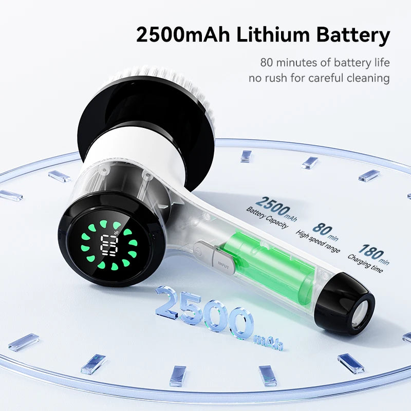 Cepillo de limpieza eléctrico, dispositivo de limpieza doméstico, cepillo giratorio