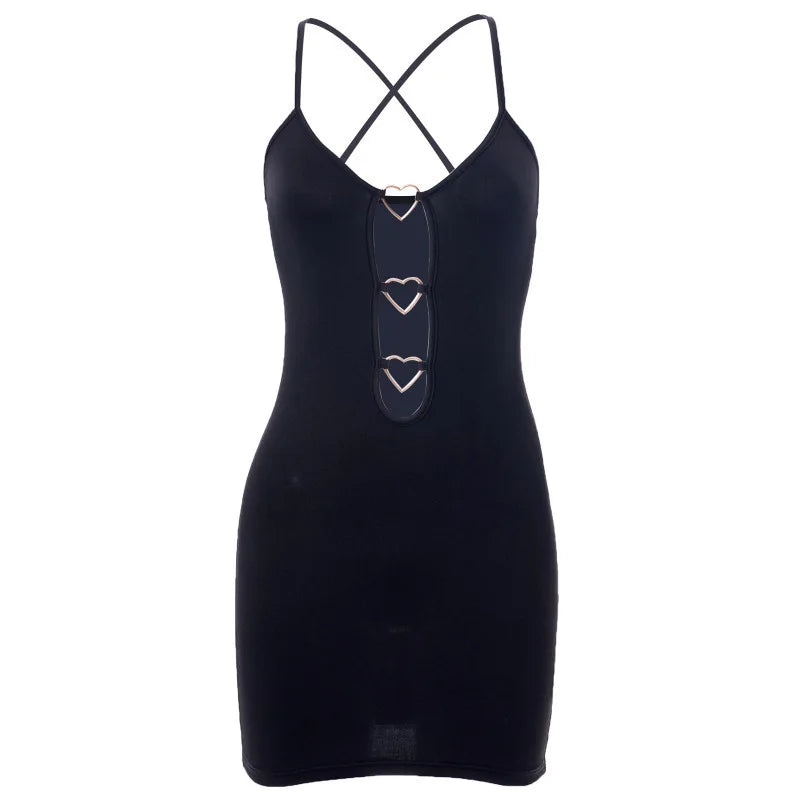 Nuevos vestidos 2025 Moda femenina Verano Color liso Cuello halter Faldas cruzadas con abertura en la cadera Ropa femenina Tops