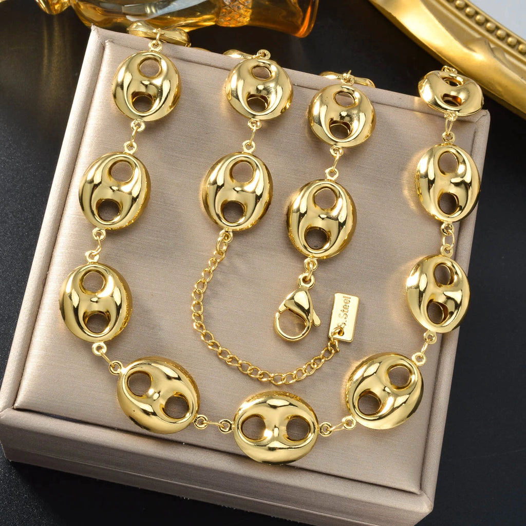 Collar de cadena cubana de 5 mm, joyería de acero inoxidable para hombre, plata, oro, estilo hip hop, unisex, cadenas duraderas, regalo para el día a día.