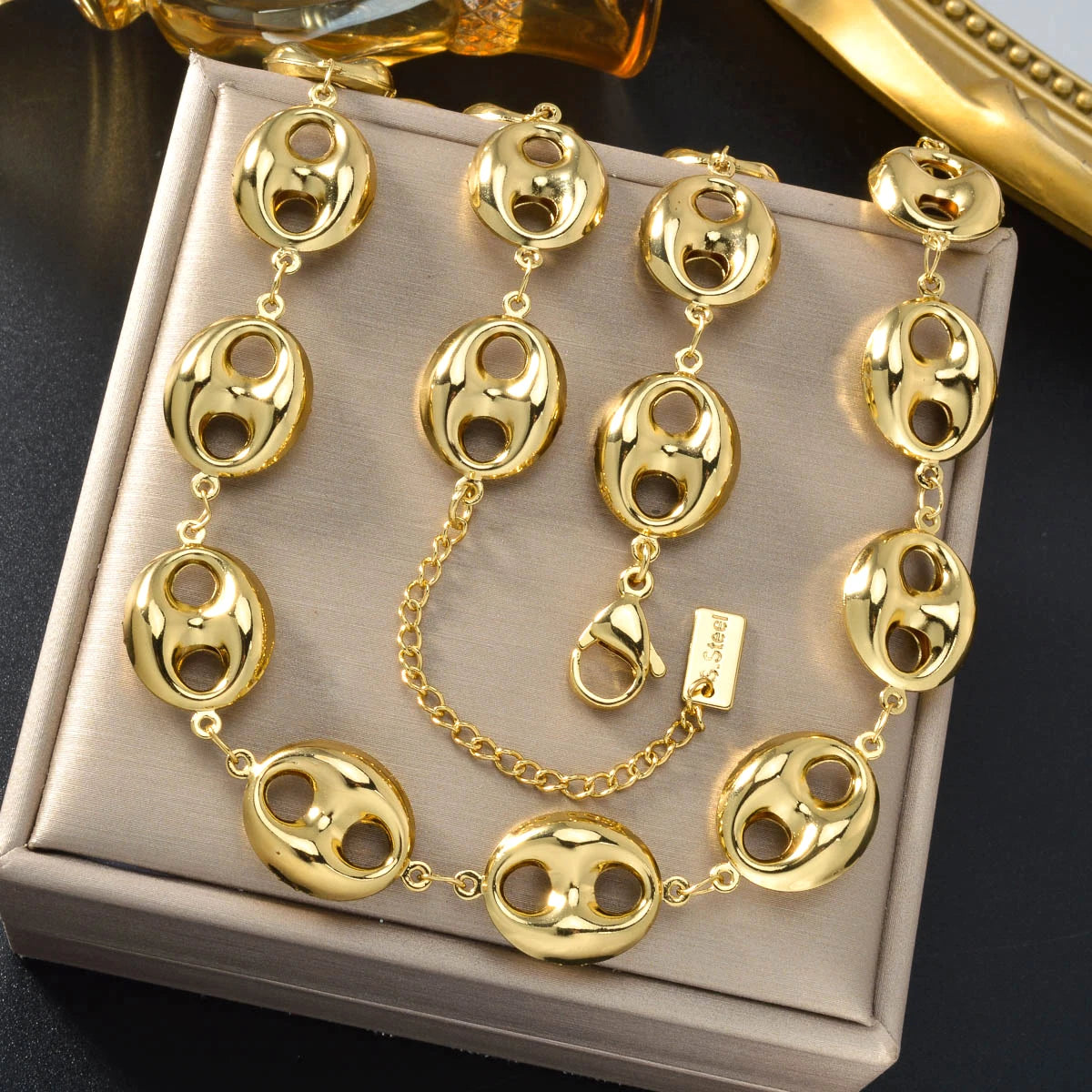 Collar de cadena cubana de 5 mm, joyería de acero inoxidable para hombre, plata, oro, estilo hip hop, unisex, cadenas duraderas, regalo para el día a día.