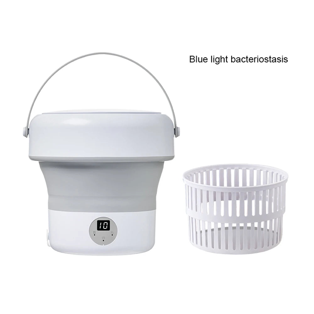 Lavadora portátil plegable de 6L y 11L con centrifugadora para ropa, ropa interior y calcetines, ultrasónica, para viajes y hogar. Mini lavadora de 110V y 220V.