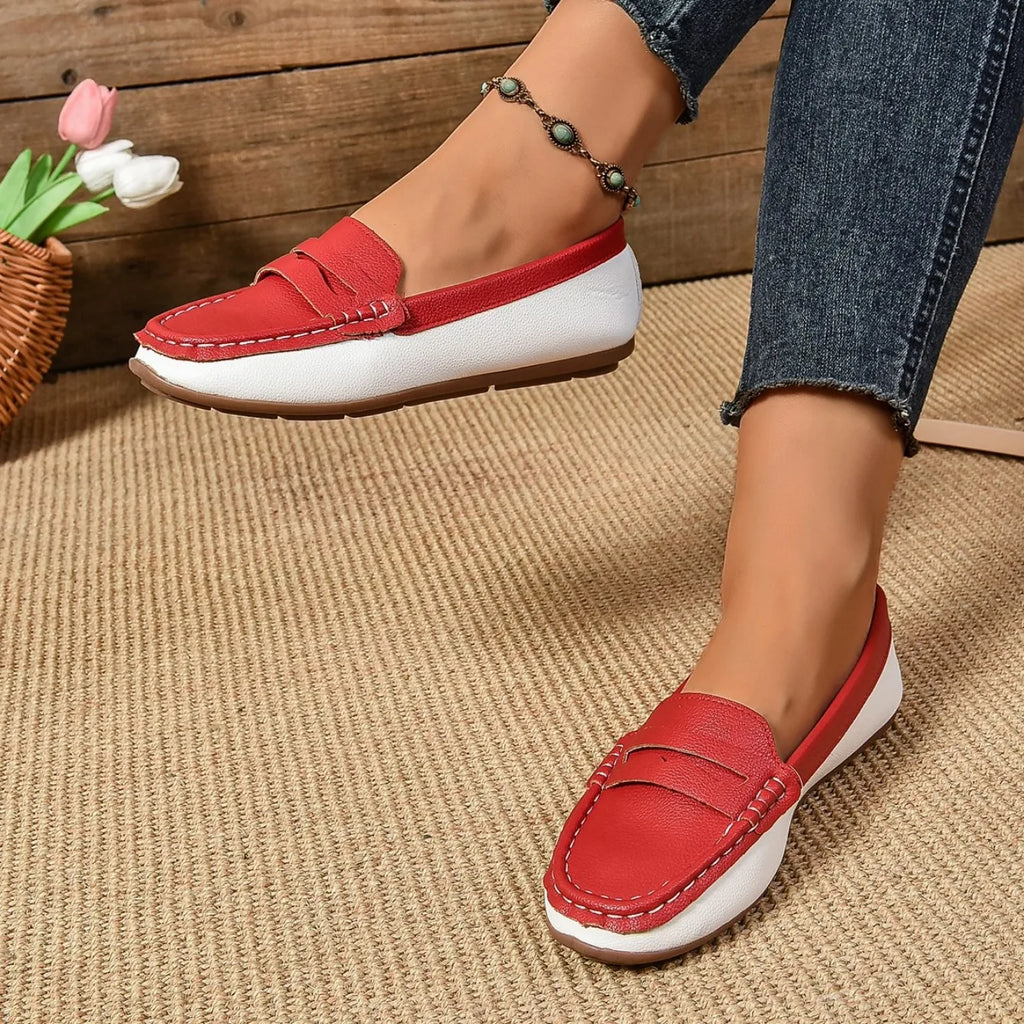 Zapatos planos para mujer, cómodos, ligeros, a la moda, mocasines, ideales para primavera y otoño, zapatillas casuales de suela fina, zapatos para exteriores para mujer.