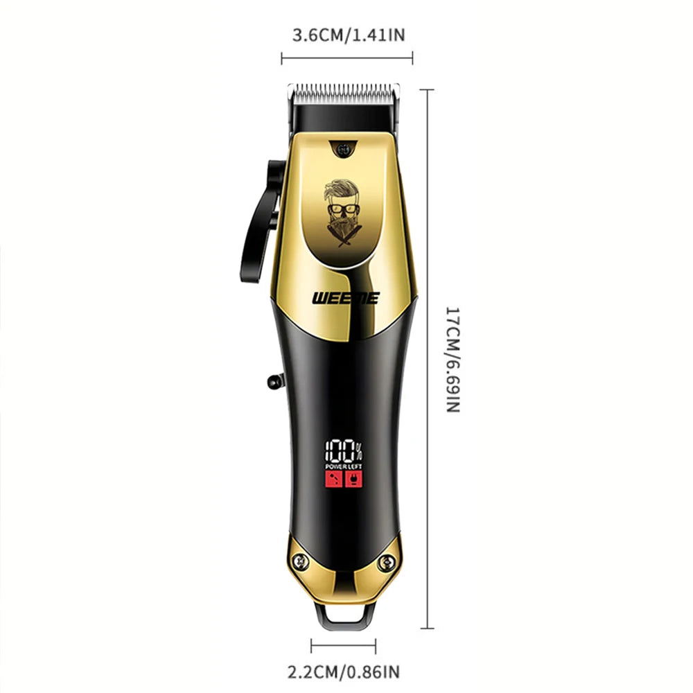Cortapelos eléctrico vintage T9 para hombre, recortador de barba/máquina de cortar el pelo recargable con kit recortador de vello nasal, regalo para novio.