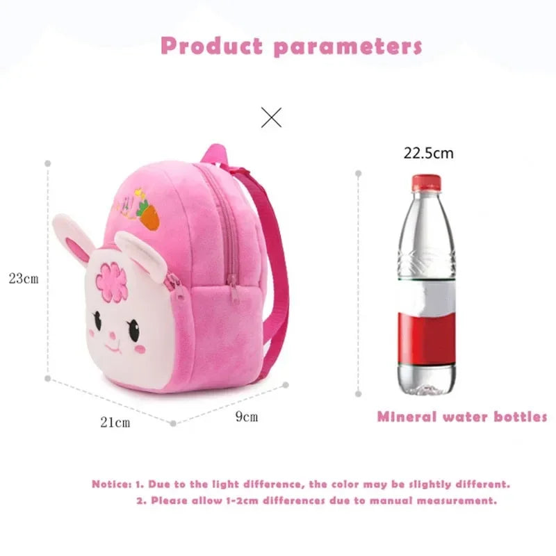 Mochilas escolares infantiles de moda con estampado de dibujos animados en 3D, mochila de felpa para niños y niñas de jardín de infancia, mini mochila para libros.