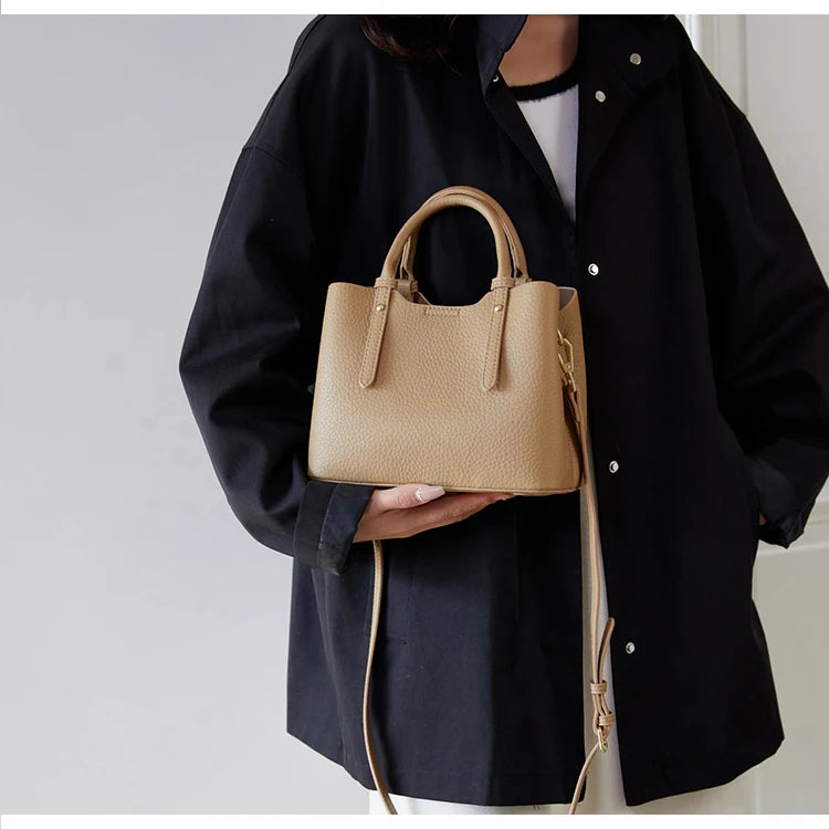 Bolsos de mano de PU para mujer, elegantes bolsos tote, diseño versátil, bolsos de uso diario, bolso de hombro compacto