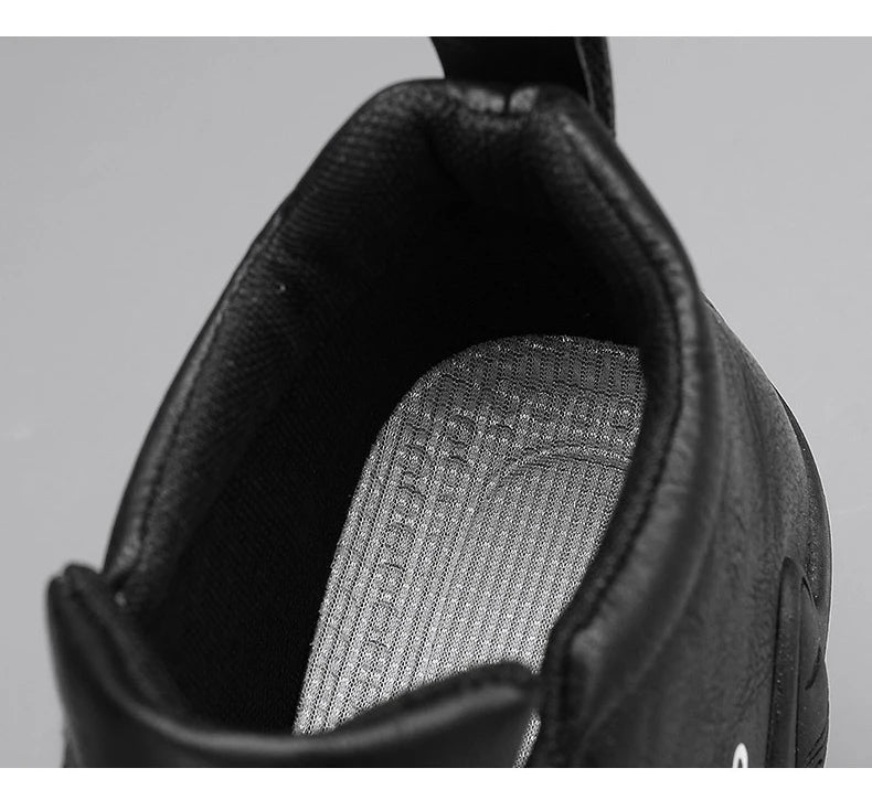 Zapatos casuales nuevos para hombre 2024, botines de lujo con punta redonda, zapatos ligeros sin cordones para caminar, zapatillas altas cómodas para hombre, ideales para actividades al aire libre.