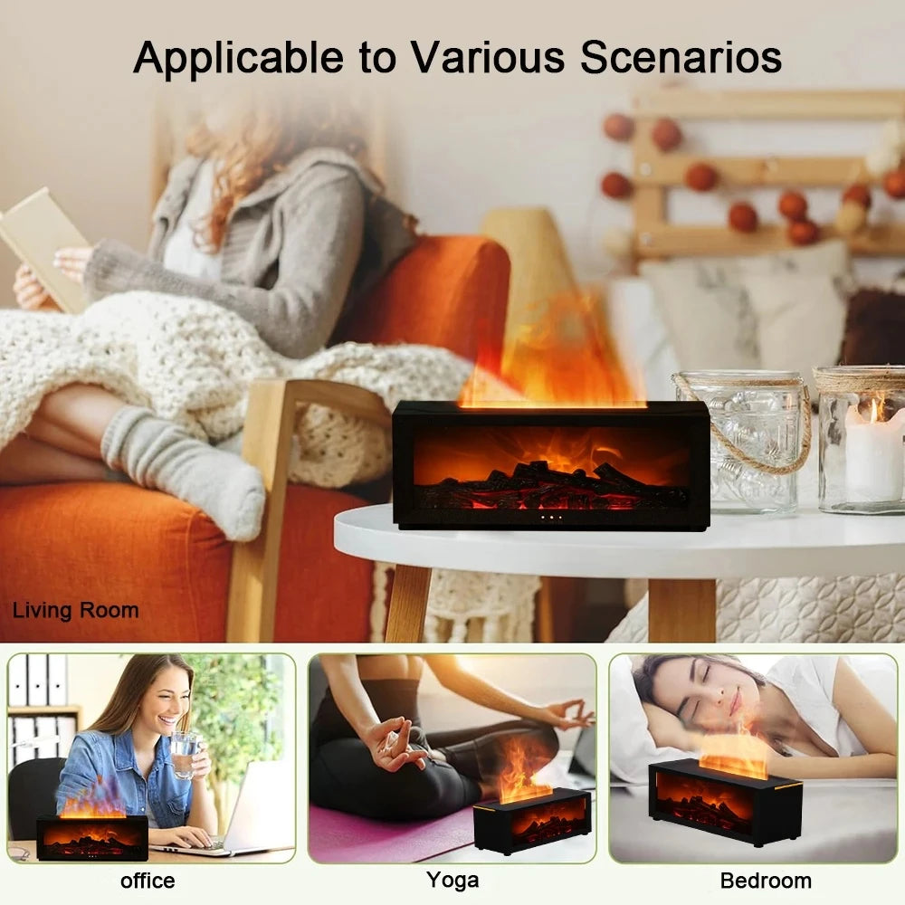 Humidificador de aire con aceites esenciales, humidificador de aroma para el hogar, difusor de fragancia automático con luz LED y control remoto. Activo