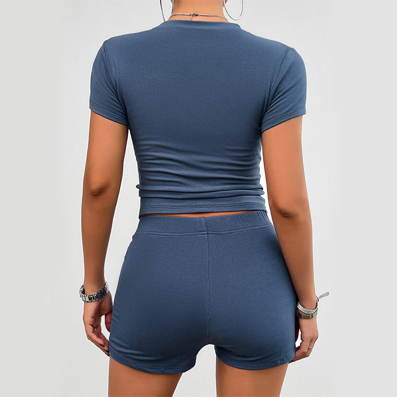 Conjunto de Mujer- Deportivo Slim 2 Pieza (Polera y Short)